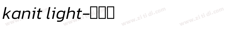 kanit light字体转换